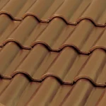 Teja ceramica curva c 25 12 Metalizado Cobre