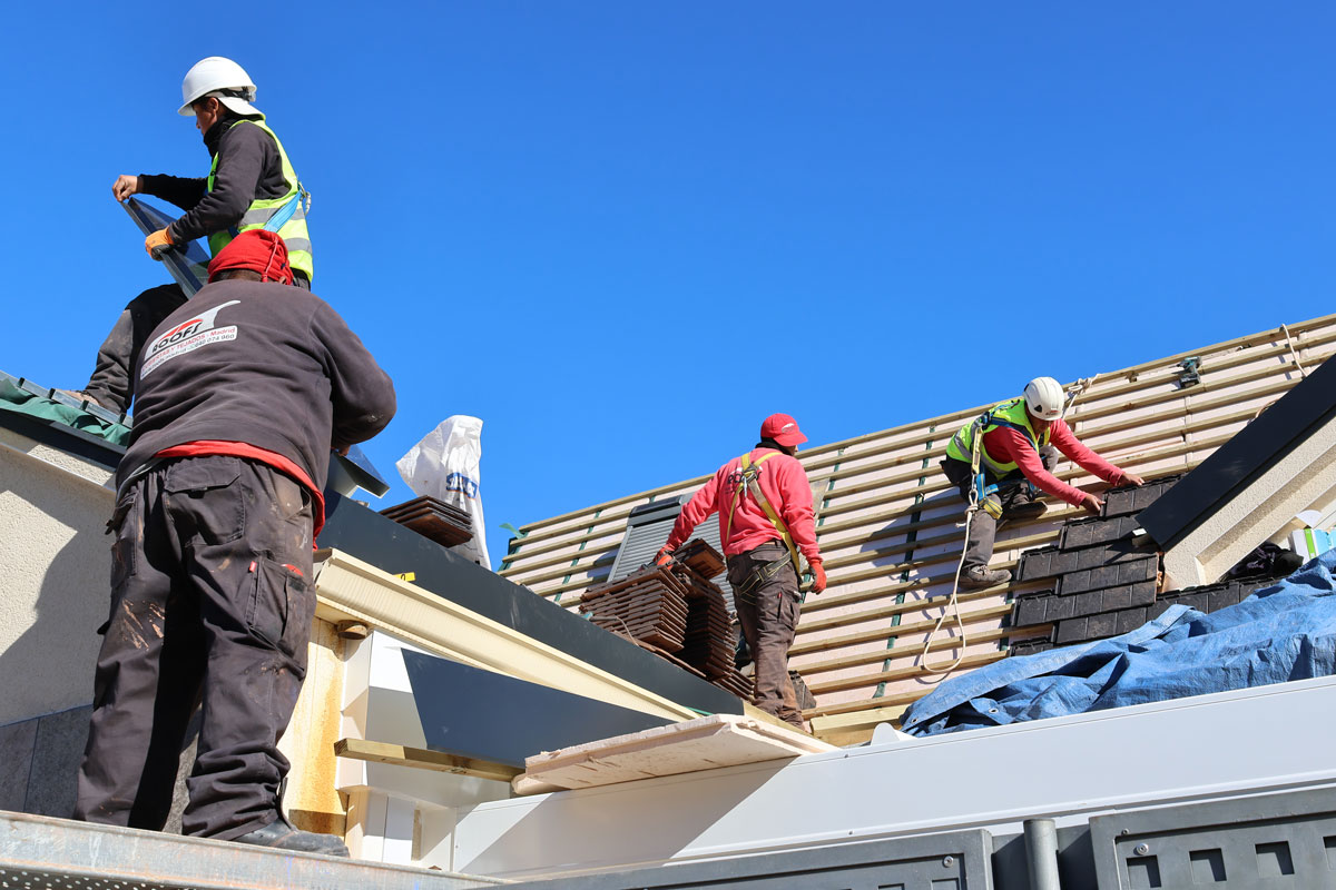 Instalación de tejdos nuevos ROOFS